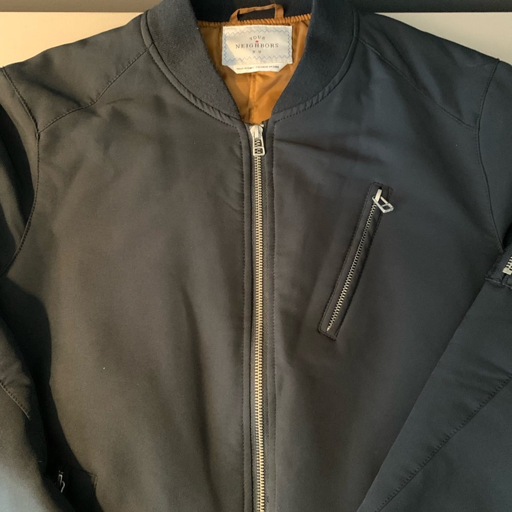 Black Bomber Jacket - Picture 2 of 9